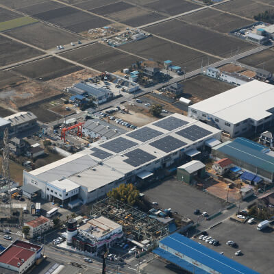 東宝舞台株式会社の所有する工場の俯瞰写真