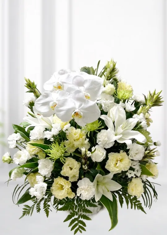 白色の供花